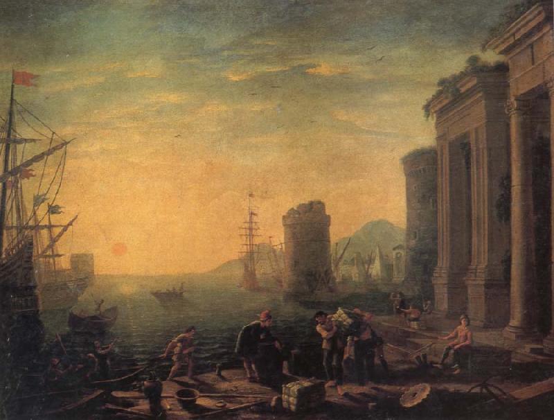 GILLOT, Claude Morning in the Harbour oil painting image